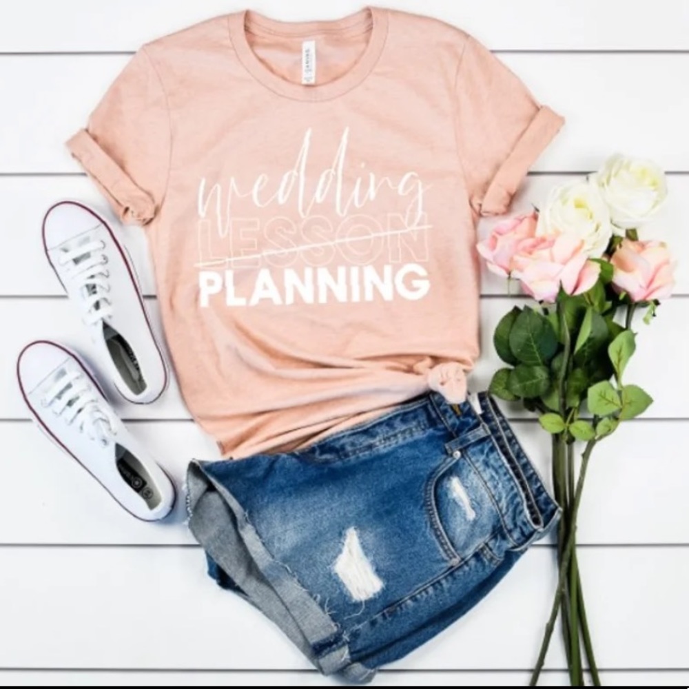 Wedding planning short sleeve shirt